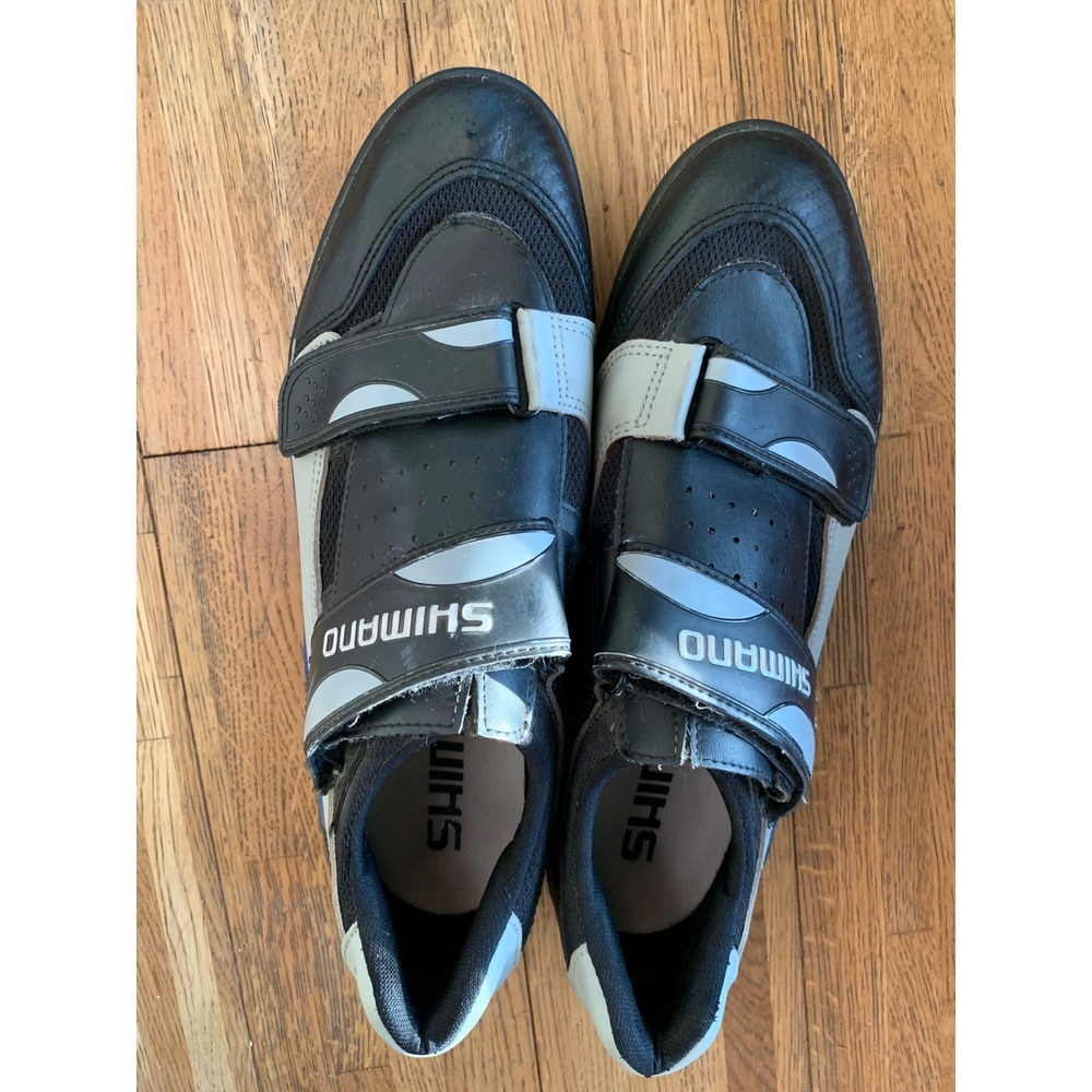 Shimano SH-M070 SPD cycling Bike Shoes Mens 11.5 Black Grey Vintage Retro 90s